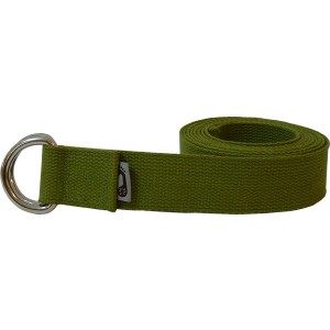 Green Practice Strap with Brass D-Ring
