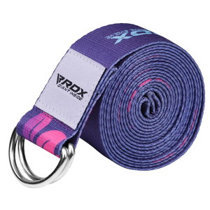 RDX D-Ring Steel Buckle Cotton Yoga Strap D06- Purple