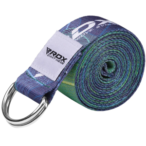RDX D-Ring Steel Buckle Cotton Yoga Strap D10- Blue