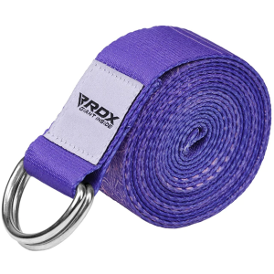 RDX D-Ring Steel Buckle Cotton Yoga Strap D12- Purple