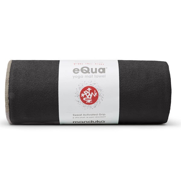 Manduka eQua Yoga Mat Towel, Absorbent, Quick Drying, Non-Slip for