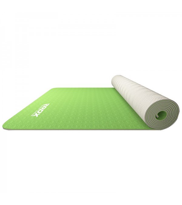 RDX TPE Yoga Mat-SINGLE COLOR-Green
